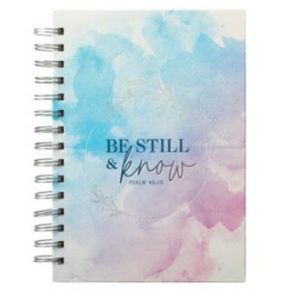 Christian Art Gifts Classic Journal Be Still and Know Psalm 46:10 Bible  Verse Inspirational Scripture Notebook for Women, Ribbon Marker, Purple Faux